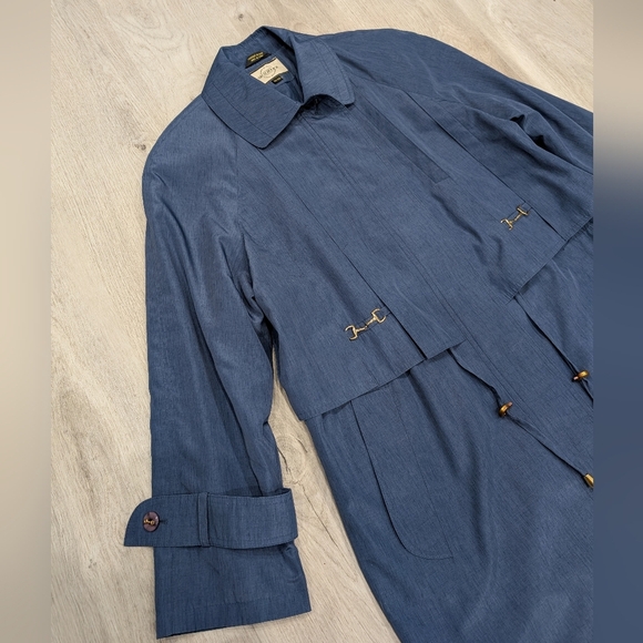 Vintage sequence women's Blue Coat size 11/12 - Picture 3 of 13